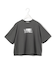 【接触冷感・UVケア・洗える】クロップド ロゴTEE