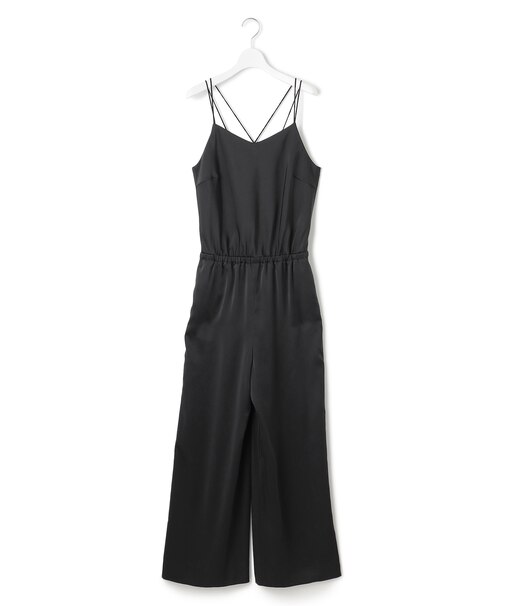 【WEB＆一部店舗限定】 StretchVintageSatin オールインワン
