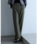 【洗える】ストレッチピーチツイル バレルパンツ