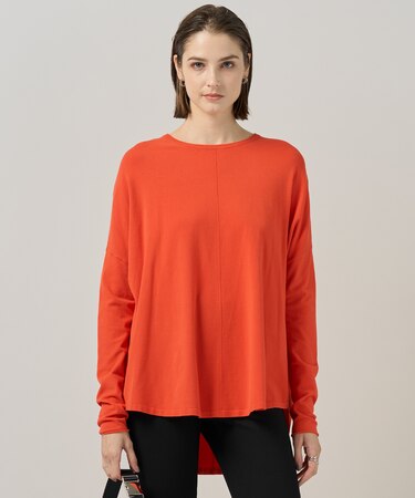 【洗える】ヴィスコースワイド プルオーバー