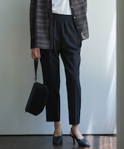 【UVカット・洗える】ウール2WAYストレッチ ドロストパンツ