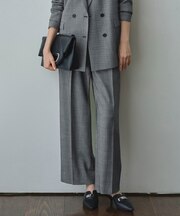 【UVカット・洗える】ウール2WAYストレッチ ワイドパンツ