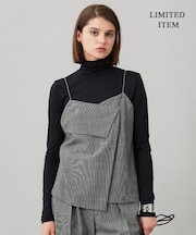 【WEB限定・UVカット・洗える】ウール2WAYストレッチ キャミソールブラウス