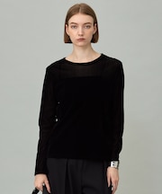 【洗える】フロッキーベロア プルオーバー