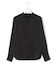 【WEB＆一部店舗限定】 DrapySatin バンドカラーシャツ