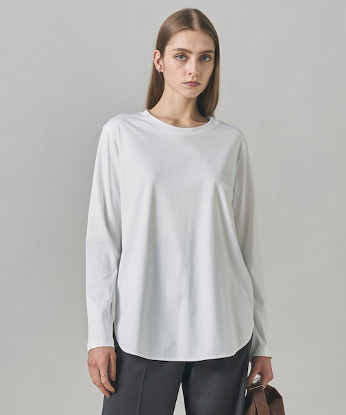【マシンウォッシャブル可】シンプルジャージー ロングスリーブTシャツ