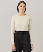 【洗える】 エクストラファインメリノ クルーネックプルオーバー