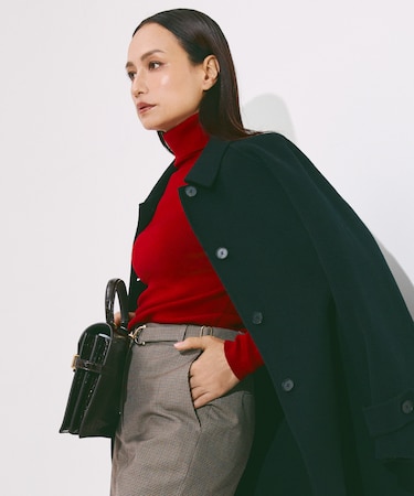 【新色追加】エクストラファインメリノリブ タートルネックプルオーバー