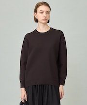 【洗える】 シンセティックダブルフェイス ニットプルオーバー
