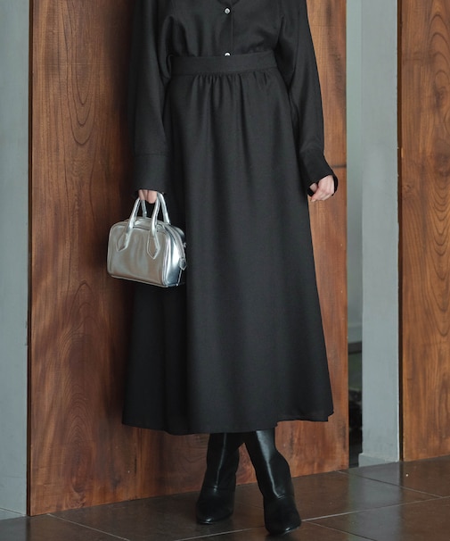 【洗える】 シアービエラ フレアスカート