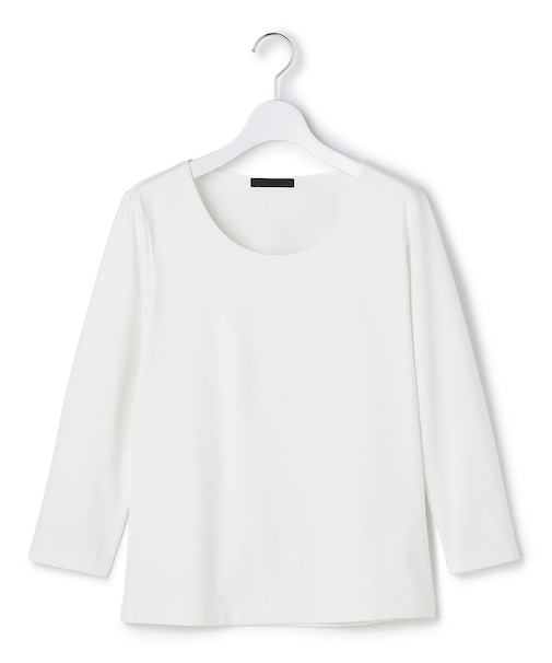 【速乾・UVケア・接触冷感・洗える】 スーペリアジャージー Uネックカットソー