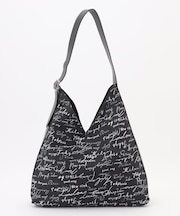 【A4サイズ収納可】5cityレタードプリント ショルダーバッグ