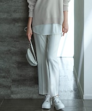 【洗える】 トリアセボディシェルピーチ スティックパンツ