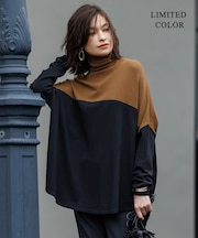【新色追加・WEB限定カラーあり】 ヴィスコースワイド タートルネックプルオーバー