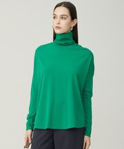 【新色追加・WEB限定カラーあり】 ヴィスコースワイド タートルネックプルオーバー