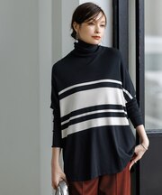 【新色追加・WEB限定カラーあり】 ヴィスコースワイド タートルネックプルオーバー