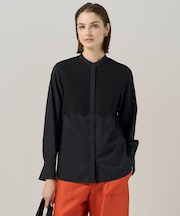 【洗える】 レースコンビブラウス