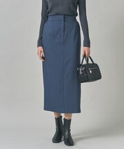 ウォームサテン Iラインスカート