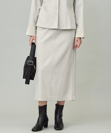 ウォームサテン Iラインスカート