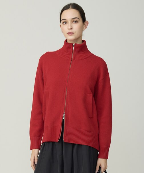 【新色追加】ソフトカシミヤミックス ニットトラックジャケット