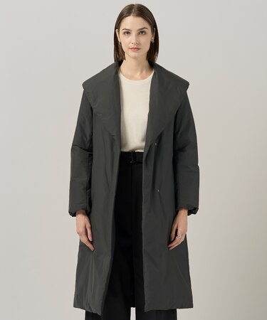 【撥水加工】ADS ダウン ショールカラーロングコート