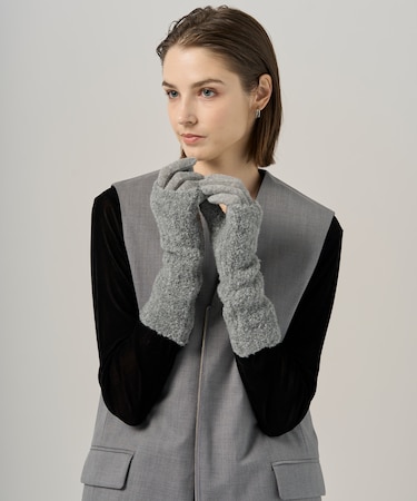 【アームウォーマー付き 】3WAY ニットグローブ