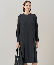 【UVカット・洗える】ウール2WAYストレッチ 長袖ワンピース