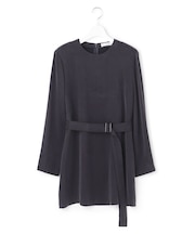 【WEB＆一部店舗限定】BrightCupraSatin チュニックブラウス