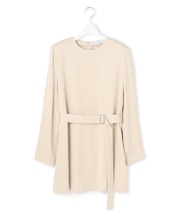 【WEB＆一部店舗限定】BrightCupraSatin チュニックブラウス