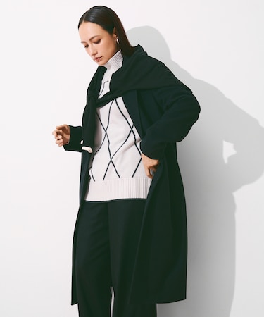 ウールカシミヤメルトン チェスターコート