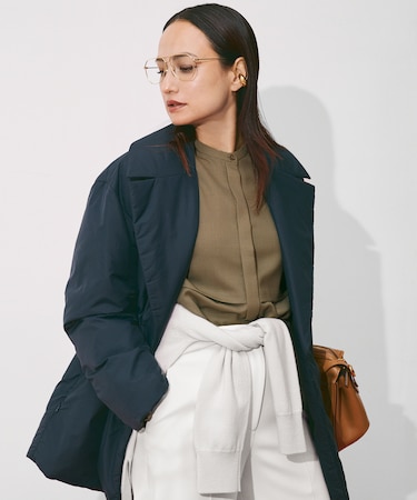 アルタニカツイル バンドカラーブラウス