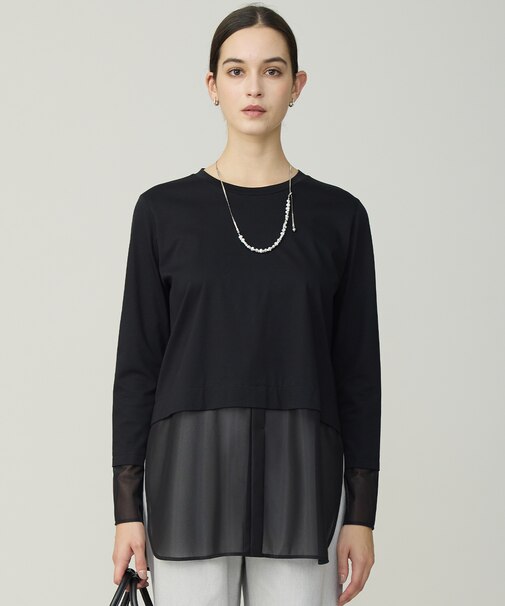 サテンラッセルコンビ カットソー