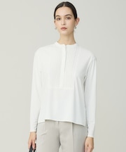 イージージョーゼット ピンタックカットソー