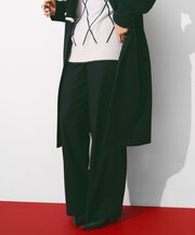 ウォッシャブルライトウール ストレートパンツ