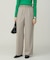 ウォッシャブルライトウール ストレートパンツ
