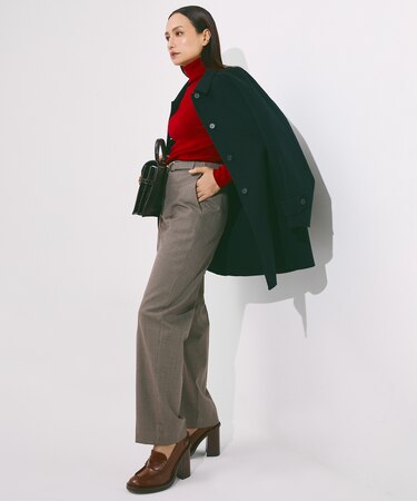 【30th ANNIVERSARY】ウールガンクラブチェック テーパードパンツ