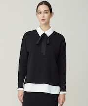 コットンポリエステルスムース  プルオーバー ニット