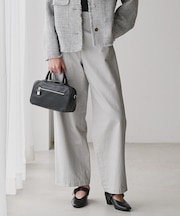 コットンカラーデニム カーブパンツ