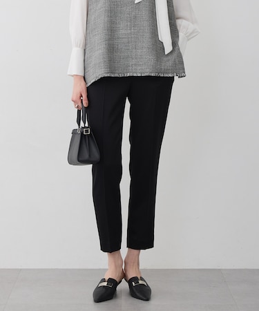 アセテートダブルサテン スティックパンツ