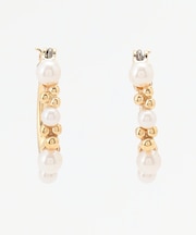 メタルパールコンビピアス