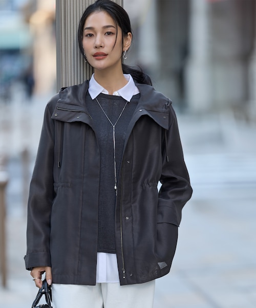 美品✨ICB エステル メモリータフタ ブルゾン M ジャケットコート 洗える】 エステルメモリータフタ ブルゾン | ICB | マルイウェブチャネル