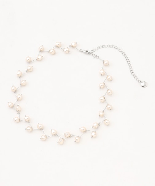 パールショートネックレス