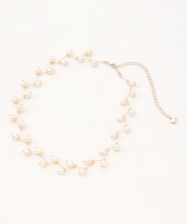 パールショートネックレス