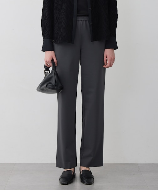 ナイロンストレッチポンチ セミワイドパンツ