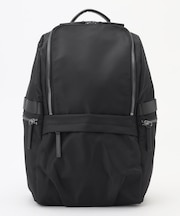 【A4サイズ収納可・容量約14L】8ポケットメタルファスナー ナイロンリュック