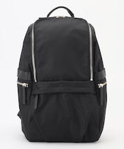 【A4サイズ収納可・容量約14L】8ポケットメタルファスナー ナイロンリュック