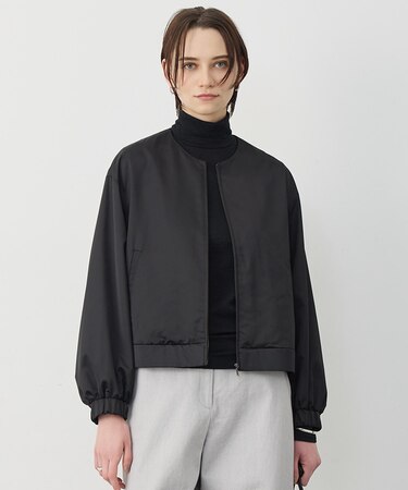 【2WAY】 ダルグロッシーサテン ボウタイ付きブルゾン