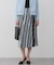 ランダムストライププリント ストレートスカート