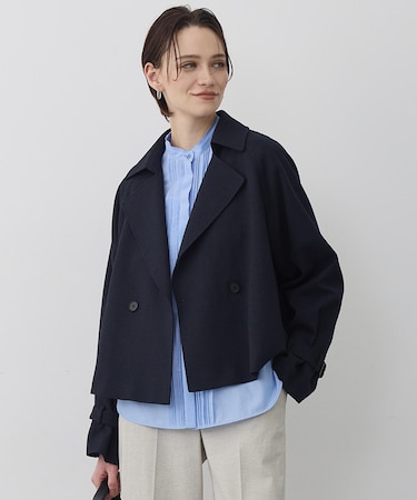 ミックスブッチャー ショートトレンチコート