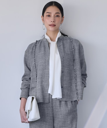 ライトスラブツイード シャツジャケット